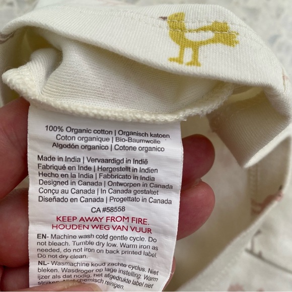 Pehr Organic Cotton Drop Shoulder Tee Birds Print | Size 18-24M | NWOT - Picture 5 of 6